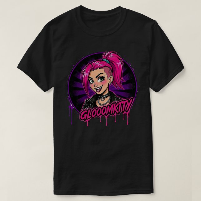 T-shirt Gloomkitty Sombre (Design devant)