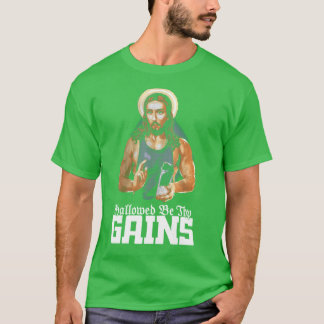 T-shirt Glorifiés Gains Drôles Muscle Jésus Haltérophilie