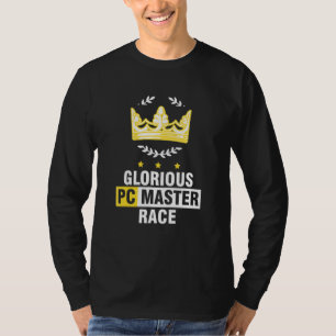 T-shirt Glorious Pc Master Race Crown Pc Gamer