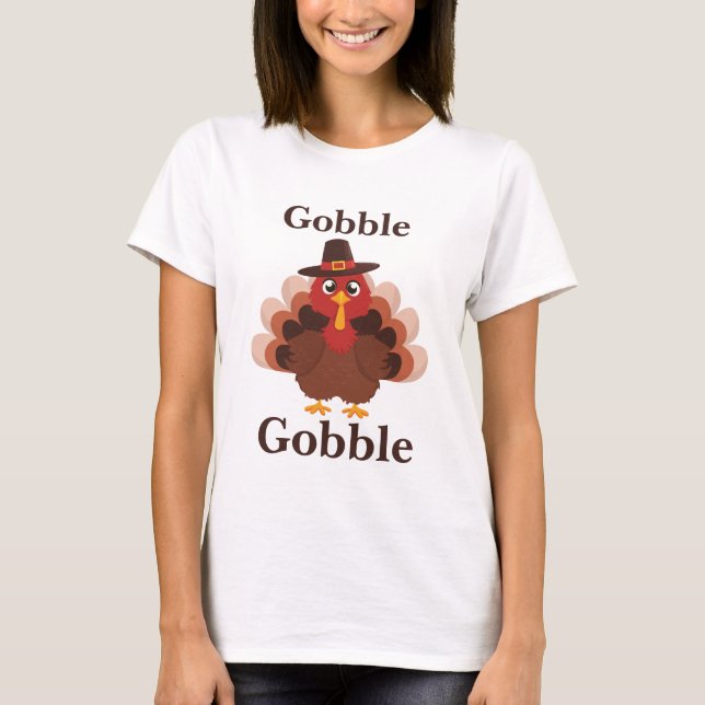 T-shirt Gloups Gloups Dinde Mignonne Rendez Grâce (Devant)
