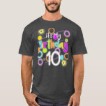 T-shirt Glow Birthday 10th Neon  Funny Celebration Kids<br><div class="desc">Glow Birthday 10th Neon  Funny Celebration Kids . Check out our birthday t shirt selection for the very best in unique or custom,  handmade pieces from our shops.</div>