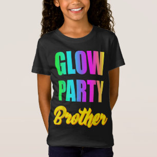 T-Shirt Glow Brother Retro 80s Anniversaire Groupe de Fête