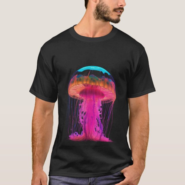 T-shirt Glow de méduse éthéré - Marine Life 👕 (Devant)