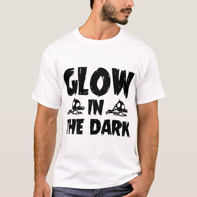 T-shirt Glow in the Dark Anniversaire chemise (Devant)