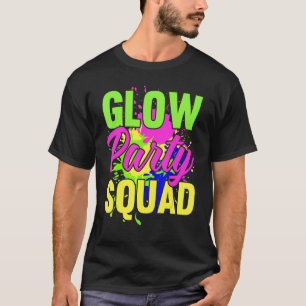 T-shirt Glow Party Squad Neon Lights Party 2