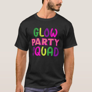 T-shirt Glow Party Squad Neon Lumières Party