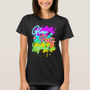 T-shirt Glow Party Squad Paint Effet Splatter