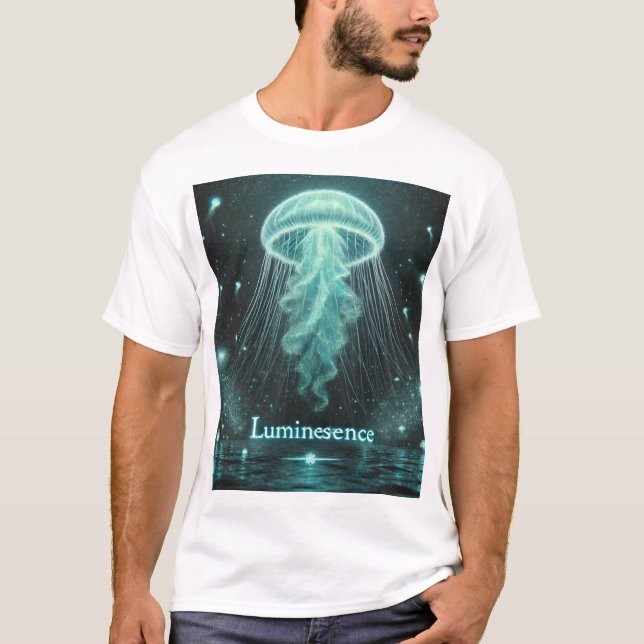 T-shirt Glow with Grace - La méduse "Luminescence" (Devant)