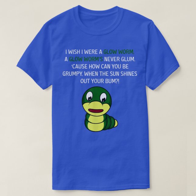 T-shirt Glow Worm Fisherman  (Design devant)