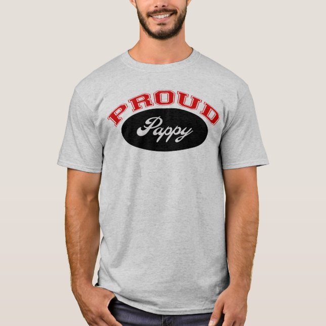 T-shirt Gluant fier (rouge et noir) (Devant)