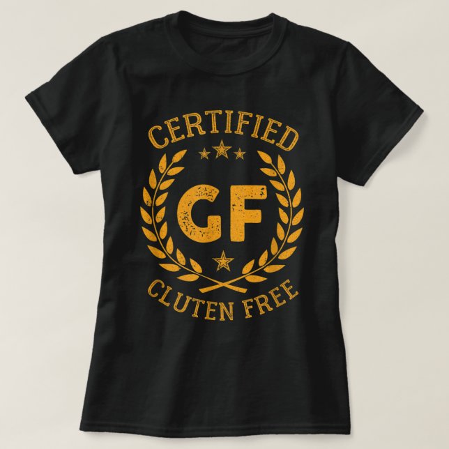 T-shirt Gluten amusant Lifestyle Pain Maladie coeliaque A (Design devant)