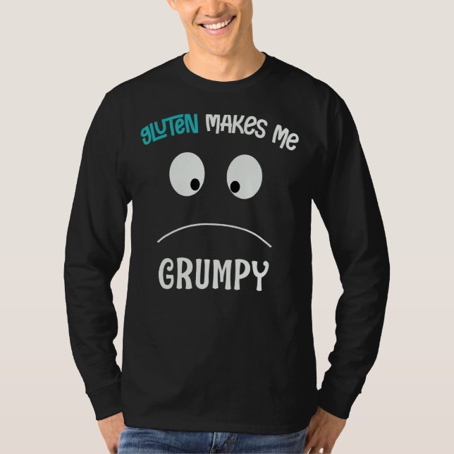 T-shirt Gluten Me Rend Grumpy Celiac Blé Grumpy Sans Glu D (Devant)