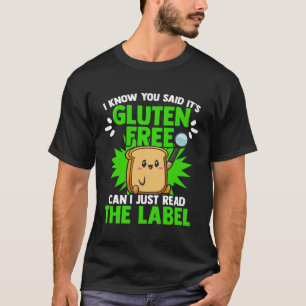 T-shirt Gluten Sans Pain Céliaque Guerrier Céliaque Maladi