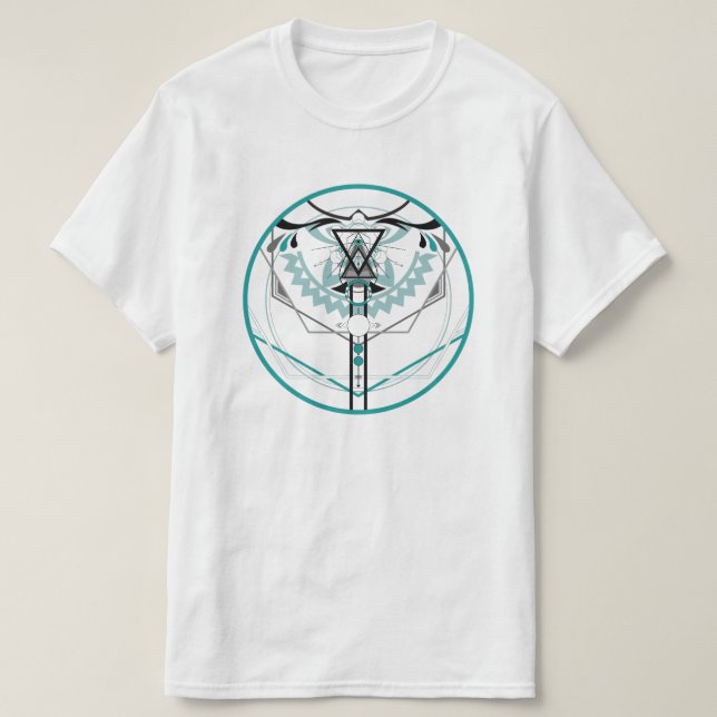 T-shirt glyphe solaire sacré (Design devant)