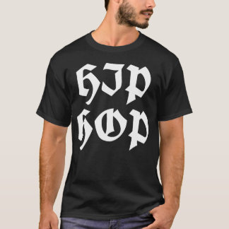 T-Shirt Glyphs Hip Hop Gothique