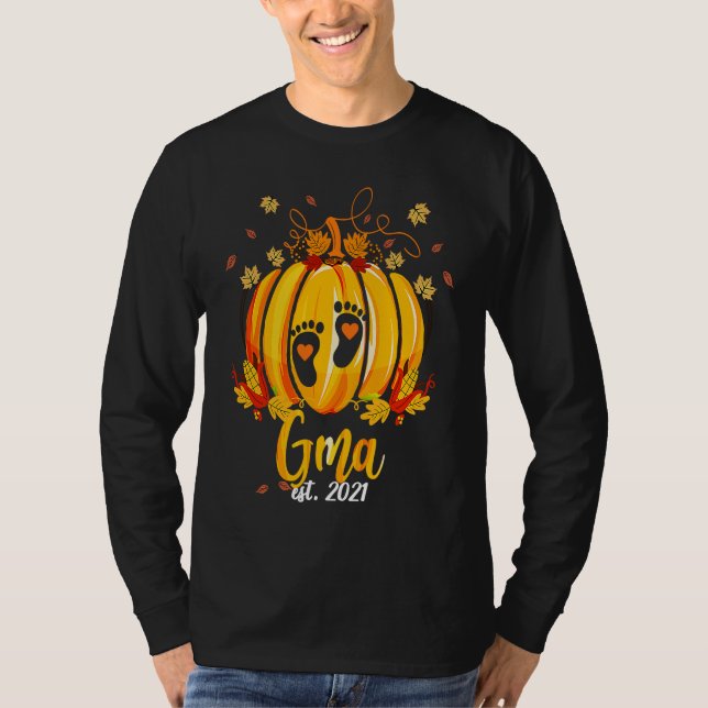 T-shirt Gma 2021 Pumpkin Family Matching Thanksgiving Gran (Devant)