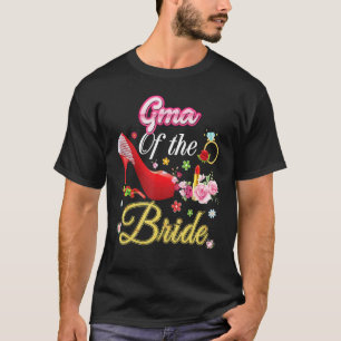 T-shirt Gma De La Mariée Joyeux Mariage Flower Rose Chauss