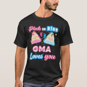 T-shirt Gma Rose Ou Bleu Vous Aime Genre Révéler Bébé Moth