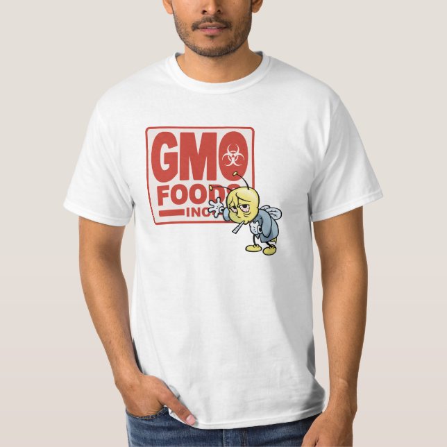 T-shirt GMO Foods Inc - abeille (Devant)