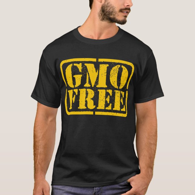 T-shirt GMO libre - ambre (Devant)