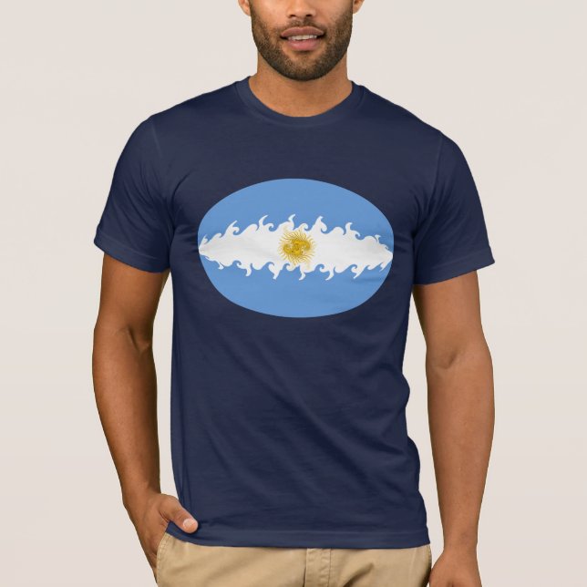 T-shirt Gnarly de drapeau de l'Argentine (Devant)