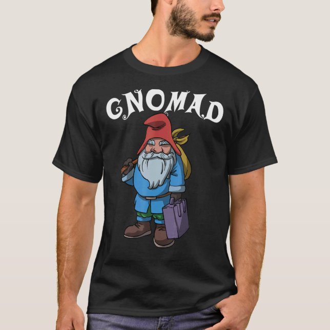 T-shirt Gnomad Voyage Gnome Aventure Vacances Nomad (Devant)