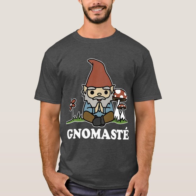 T-shirt Gnomaste Méditerranéen Gnome Funny Yoga (Devant)