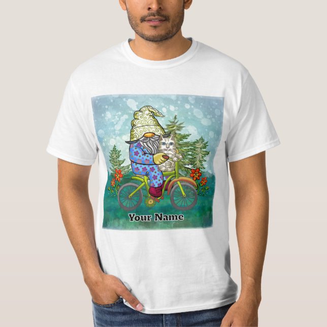 T-shirt Gnome à vélo (Devant)