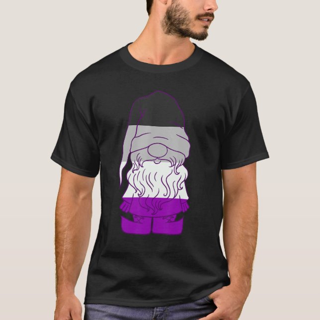 T-shirt Gnome Asexuel Ace Beanie Asexué Pride Lgbtqa Asex (Devant)