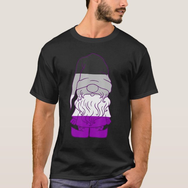 T-shirt Gnome Asexuel Ace Beanie Asexué Pride Lgbtqa Asex (Devant)