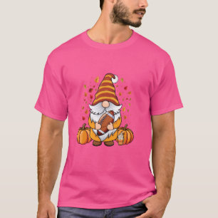 T-shirt Gnome avec football et épices citrouilles automne