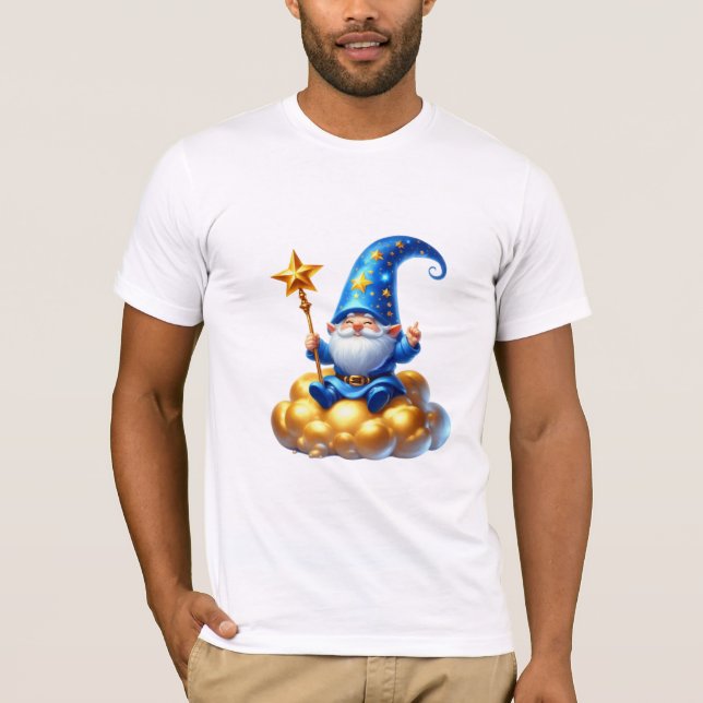 T-shirt Gnome bleu lunaire (Devant)