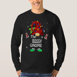 T-shirt Gnome Bossu Plaid Buffalo Famille Correspondante N
