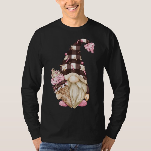 T-shirt Gnome Brown De Buffalo Lésée Pour Crème De Glace D (Devant)