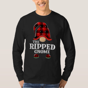 T-shirt Gnome Buffalo déchiquetée Plaid Funny Christmas Ma