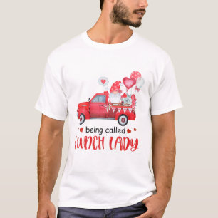 T-shirt Gnome Camion Vintage Aimer Être Déjeuner Dame Vale