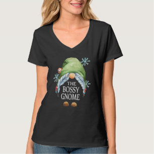 T-shirt Gnome Chef Buffalo à carreaux Famille de Noël appa