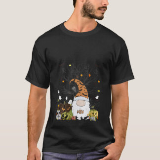 T-shirt Gnome Citrouille Monstres Chauves-Souris F