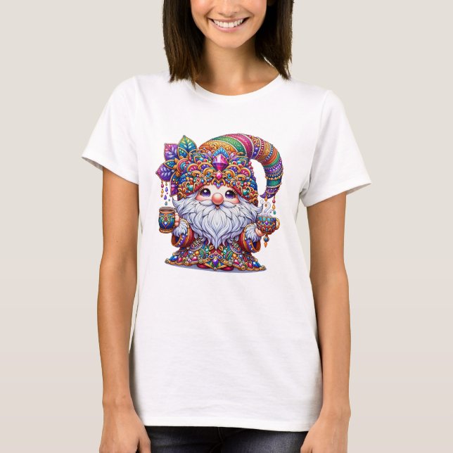 T-shirt Gnome couleur mignonne (Devant)