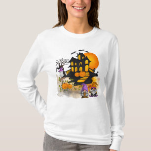 T-shirt Gnome Couple, Maison Hantée, Fantôme, JackO'Lanter