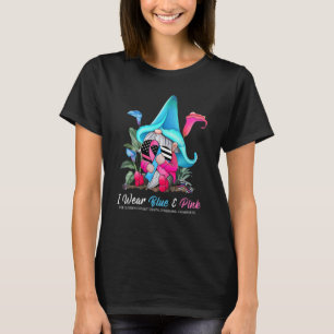 T-shirt Gnome Cute Tenant Pink Et Blue Ribbon SIDS Conscie