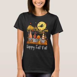 T-shirt Gnome d'automne heureux à tous Citrouille Ami Gnom