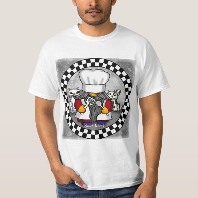 T-shirt Gnome de chef  (Devant)