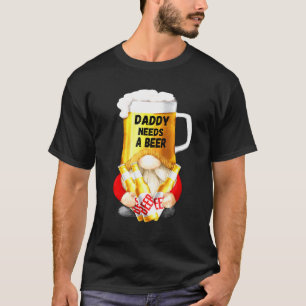 T-shirt Gnome de chope pour papa jardinier - Papa