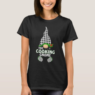 T-shirt Gnome de cuisine plaid buffalo famille assortie No