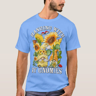 T-shirt Gnome De Fleur De Soleil Florale Pour Les Hippies 