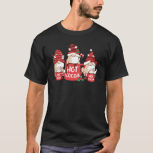 T-shirt Gnome de Noël et cacao chaud