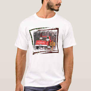 T-shirt Gnome de Noël Gnome Sweet Gnome Red Truck Plaid R