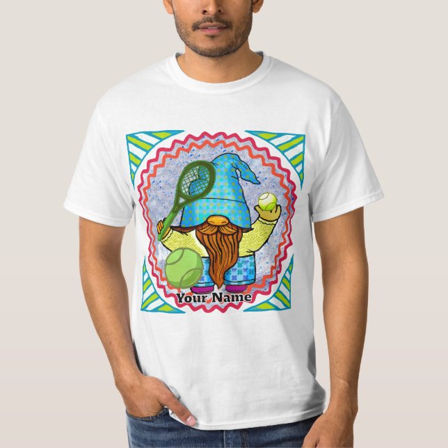 T-shirt gnome de tennis (Devant)