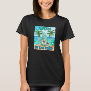 T-shirt Gnome De Yoga Pour Femmes Namaste À La Plage
